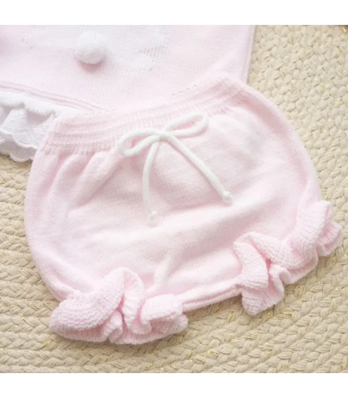 Conjunto Jersey y Braguita Conejito Rosa | Gateos