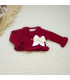 ▶️  Chaqueta Nudos Guinda Con Lazo Gross al por mayor DF24026 GRANATE | Top Baby