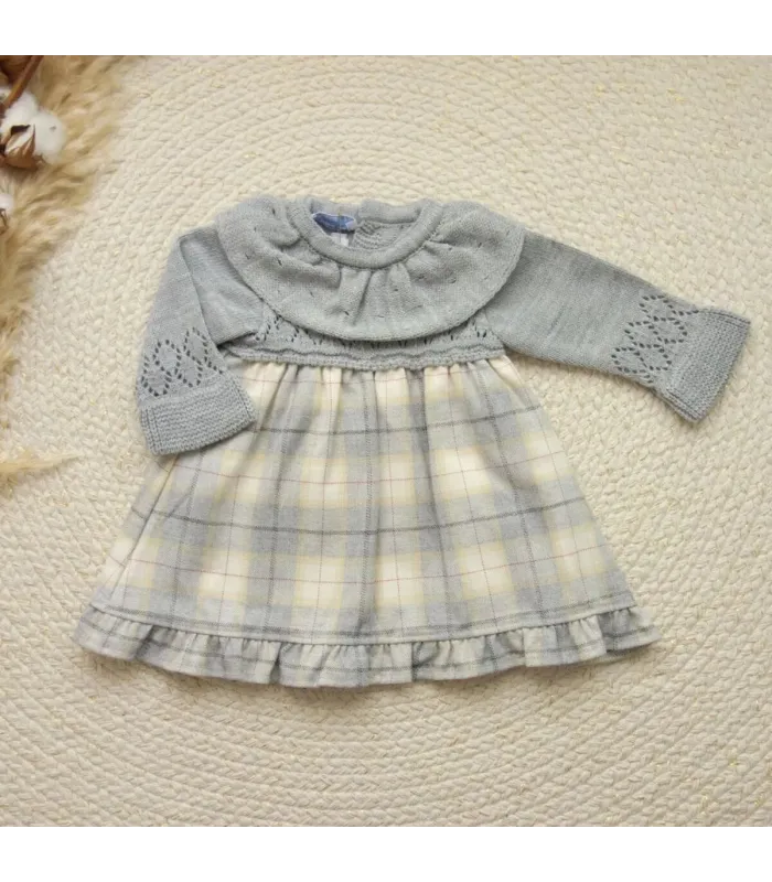 ▶️  Vestido Cuerpo Punto Gris.