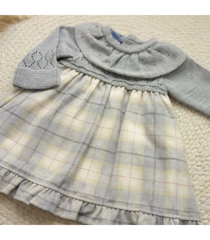 ▶️  Vestido Cuerpo Punto Gris.