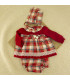 ▶️  Chambrita Niña Cuadros Rojos al por mayor 8822435 | Top Baby