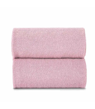 Calcetín Alto Liso Cóndor Rosa Palo 526 de algodón para bebé y niño, detalle piso liso.