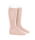 Calcetín Alto Liso Cóndor Rosa Empolvado 544 de algodón para bebé y niño, foto catalogo.