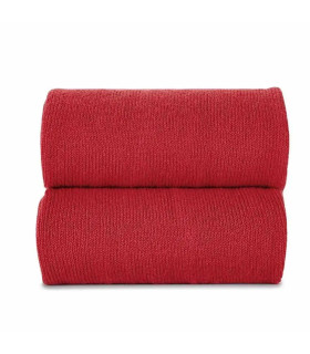 Calcetín Alto Liso Cóndor Rojo 550 de algodón para bebé y niño, detalle punto liso.