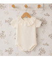 Body Plumeti Manga Corta Beige
