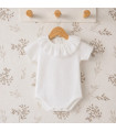Body plumetilla blanco con volante para verano