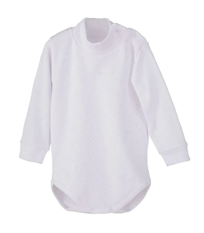 Body bebé cuello semicisne blanco Calamaro | Gateos