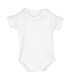 Body bebé blanco cuello puntilla manga corta Calamaro, foto catalogo.
