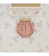 Pololo bebé terracota vichy algodón cintura elástica diseño cálido cómodo clásico invierno