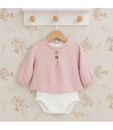 Body Blusa Bambula Nude Puck.