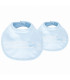 Pack  De 2 Baberos  Puntillas Celeste