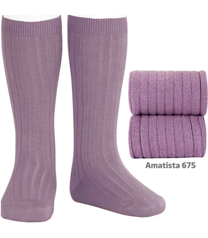 Calcetín Alto Canalé Cóndor Amatista