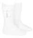 Calcetín Lazo Grosgrain Cóndor Blanco