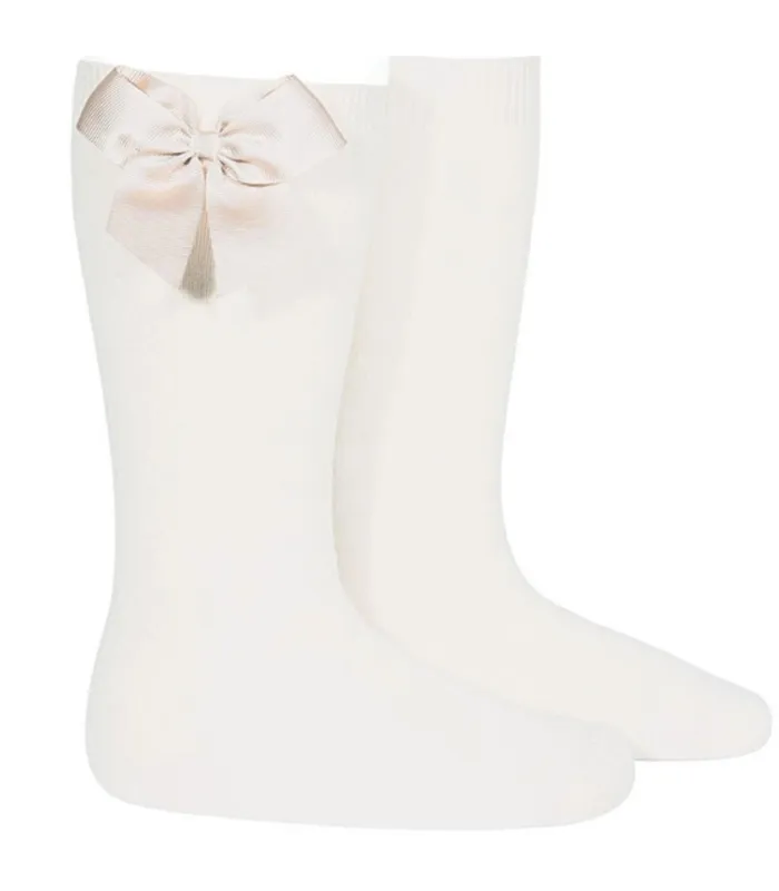 Calcetín Lazo Grosgrain Cóndor Nata