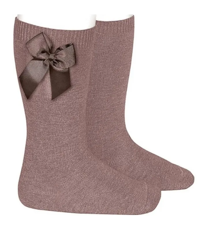 Calcetín Lazo Grosgrain Cóndor Praliné