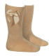 Calcetín Lazo Grosgrain Cóndor Camel