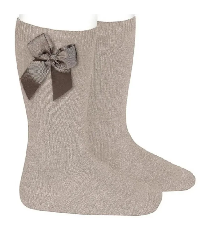 Calcetín Lazo Grosgrain Cóndor Piedra