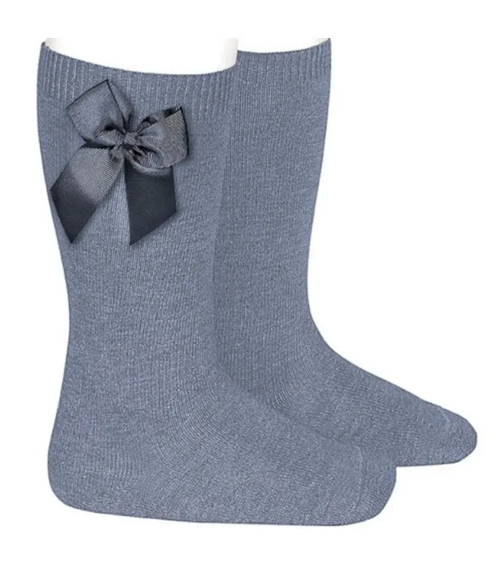 Calcetín Lazo Grosgrain Cóndor Acero