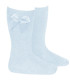 Calcetín Lazo Grosgrain Cóndor Azul Bebé