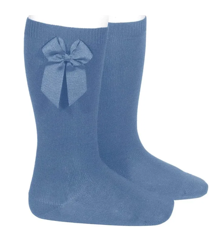 Calcetín Lazo Grosgrain Cóndor Azul Francia