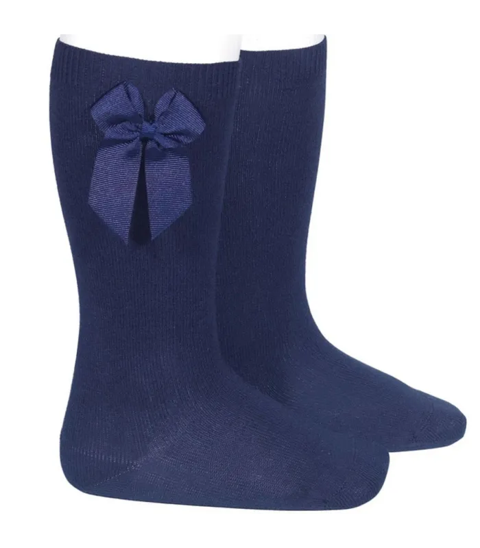 Calcetín Lazo Grosgrain Cóndor Azul Marino