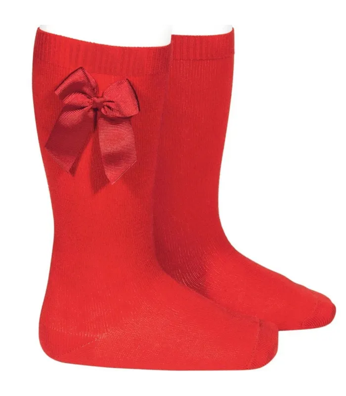 Calcetín Lazo Grosgrain Cóndor Rojo