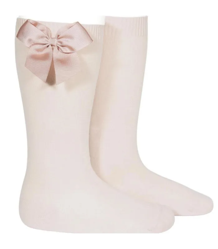 Calcetín Lazo Grosgrain Cóndor Nude