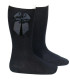 Calcetín Lazo Grosgrain Cóndor Negro