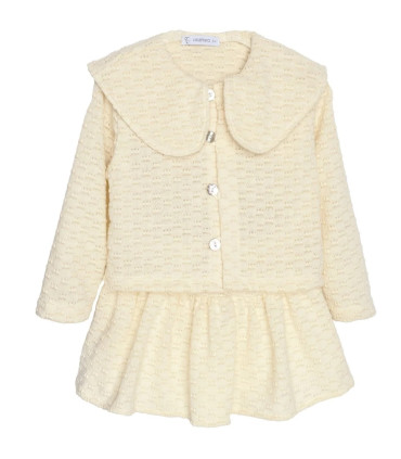 Conjunto Falda Niña Crema Calamaro Sarria