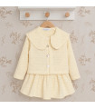 Conjunto Falda Niña Crema Calamaro Sarria