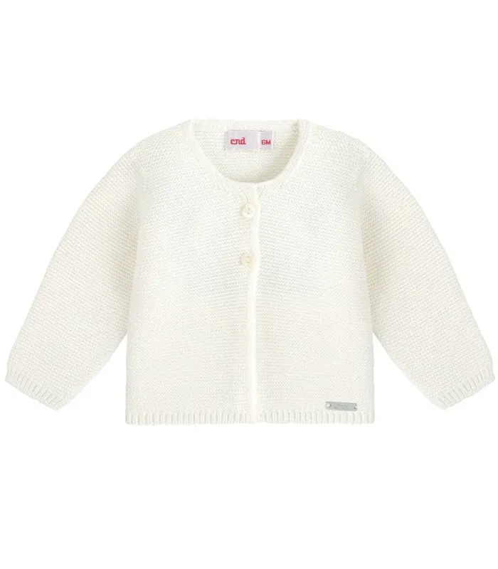 Chaqueta larga Cóndor Nata 202 de algodón con textura de punto bobo foto catálogo