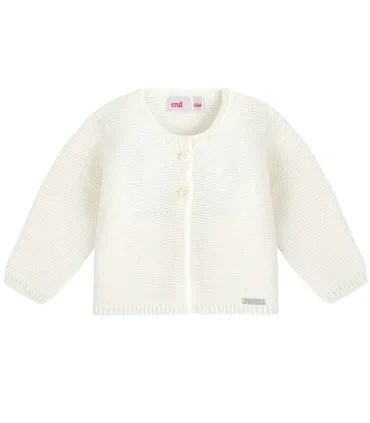 Chaqueta larga Cóndor Nata 202 de algodón con textura de punto bobo foto catálogo