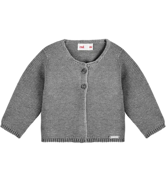 Chaqueta larga Cóndor Gris Claro 230 de algodón con textura de punto bobo foto catálogo