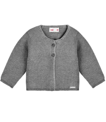 Chaqueta larga Cóndor Gris Claro 230 de algodón con textura de punto bobo foto catálogo