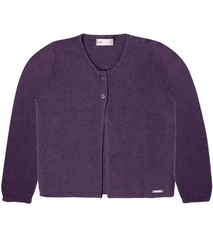 Chaqueta larga Cóndor Berenjena 180 de algodón con textura de punto bobo foto catálogo