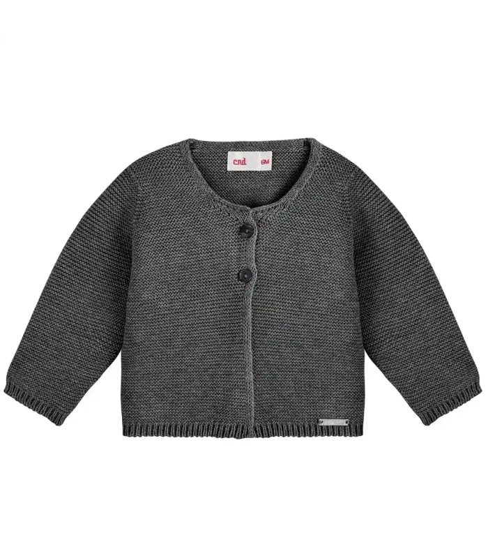 Chaqueta Cóndor Antracita 290 de algodón, manga larga y punto bobo foto catálogo