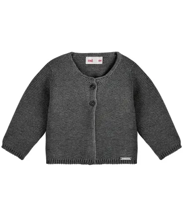 Chaqueta Cóndor Antracita 290 de algodón, manga larga y punto bobo foto catálogo