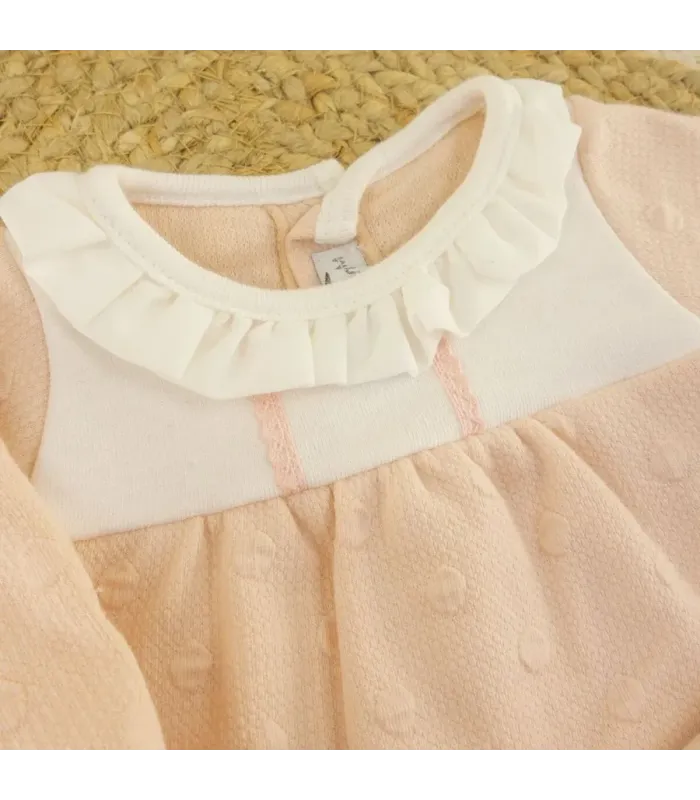 Conjunto Polaina bebé melocotón invierno Calamaro