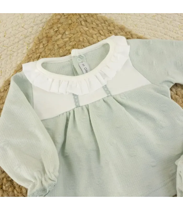 Conjunto Polaina bebé mint invierno Calamaro