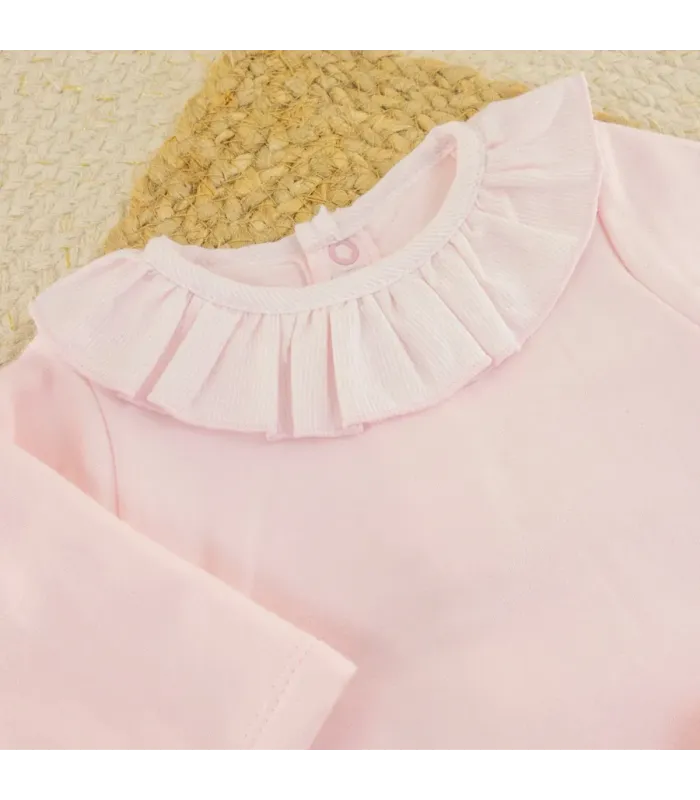 Conjunto Polaina bebé rosa invierno Calamaro