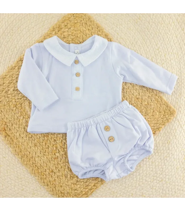 Conjunto Pololo Celeste Lechebe
