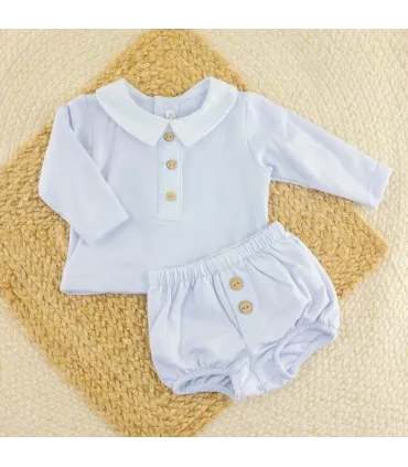 Conjunto Pololo Celeste Lechebe