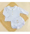 Conjunto Pololo Celeste Lechebe