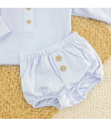 Conjunto Pololo Celeste Lechebe