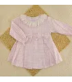 Vestido bebe niña rosa nude Calamaro Berg