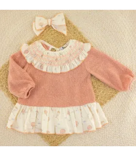 Vestido niña rosa viejo Calamaro Anemoi