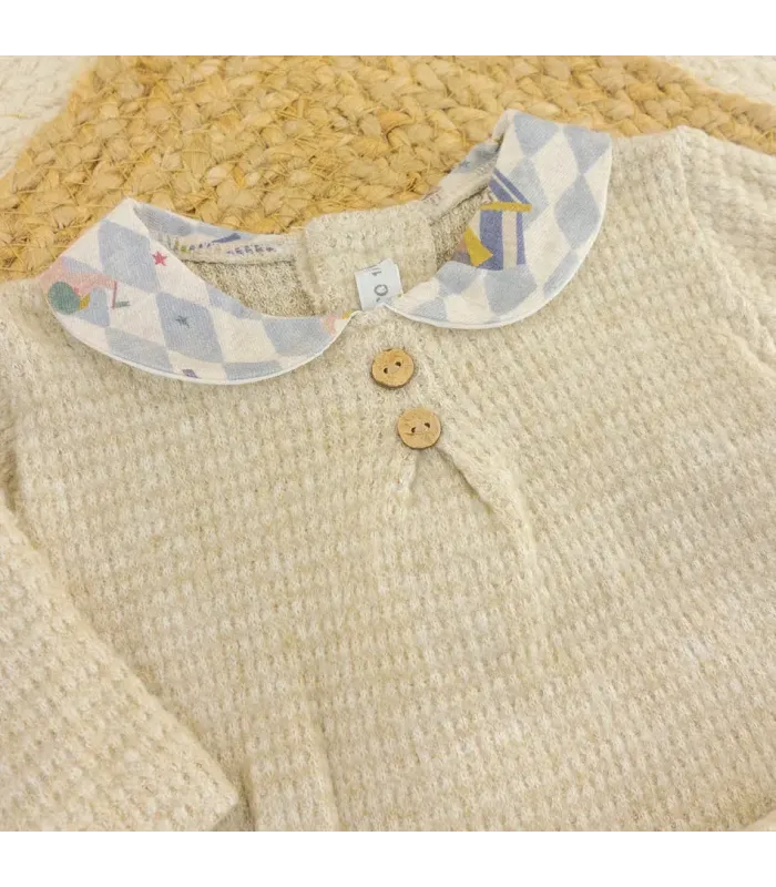 Conjunto Polaina bebé beige Calamaro Mistral