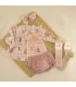 Jesusito bebé rosa Calamaro Mistral de algodón con estampado infantil y braguita a juego