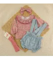 Conjunto Pololo niña terracota Calamaro Siroco