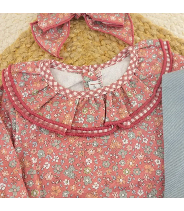 Conjunto Pololo niña terracota Calamaro